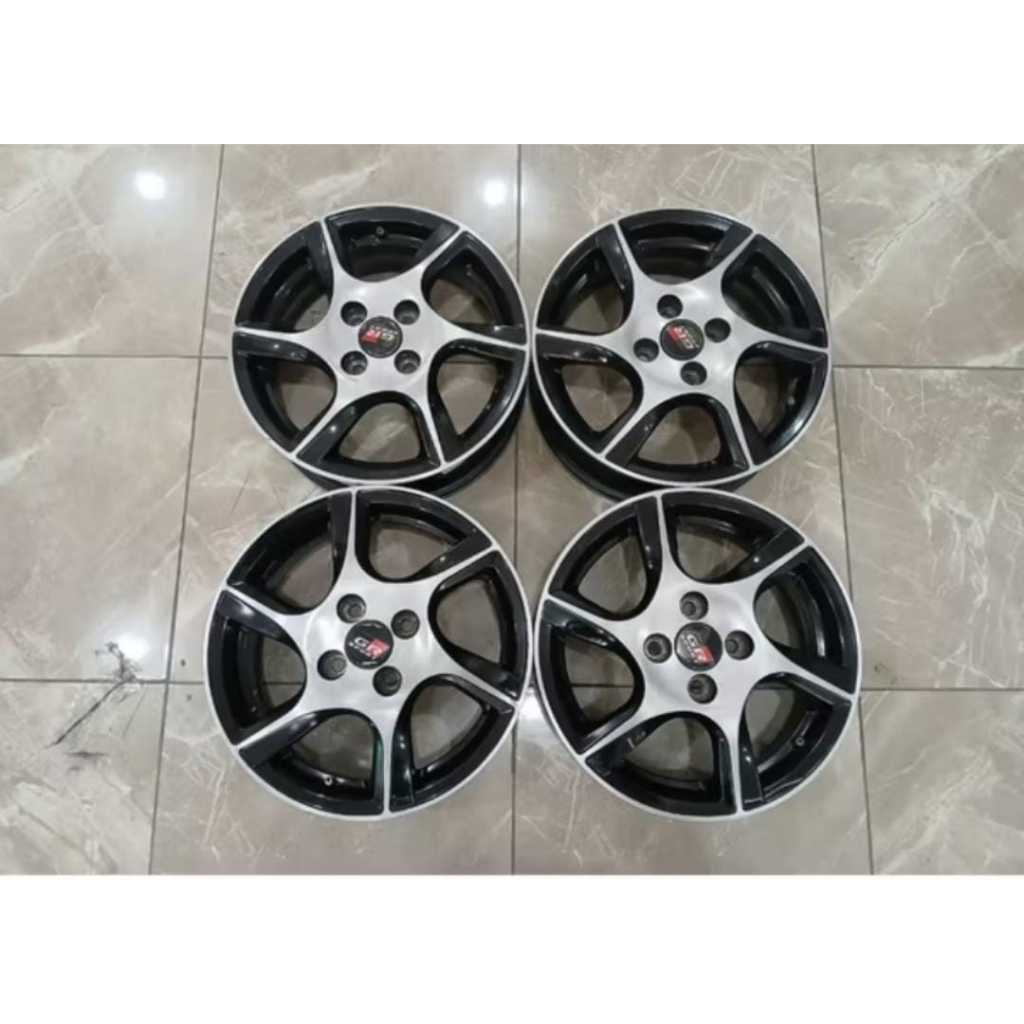 pelek bekas copotan datsun go panca ring 15 pcd 4x100 velg only tanpa ban