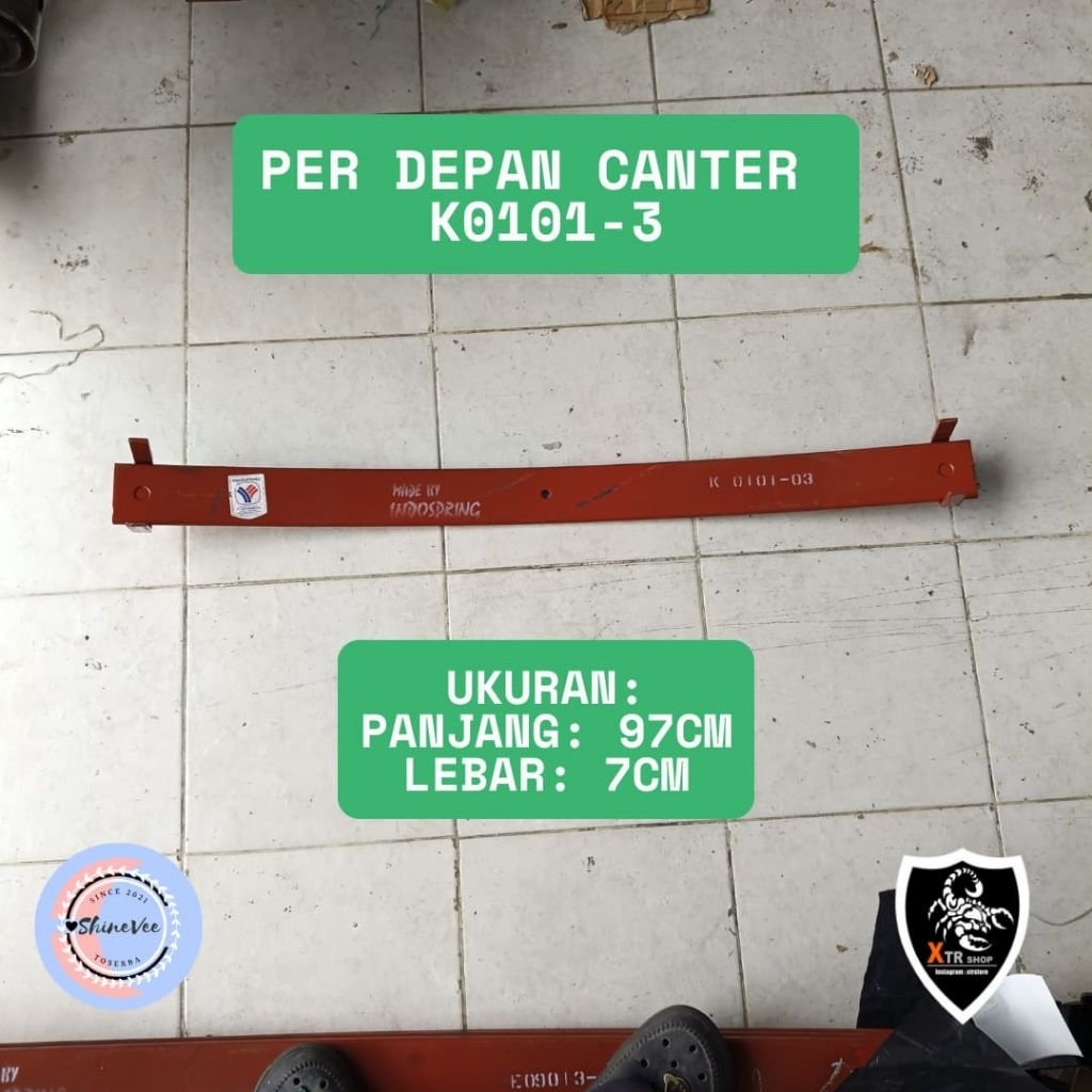 Per Depan Canter PS125 No 3 / Per Mitsubishi Canter PS125 K0101-3 / Pir Induk Coltdiesel PS125 Per L