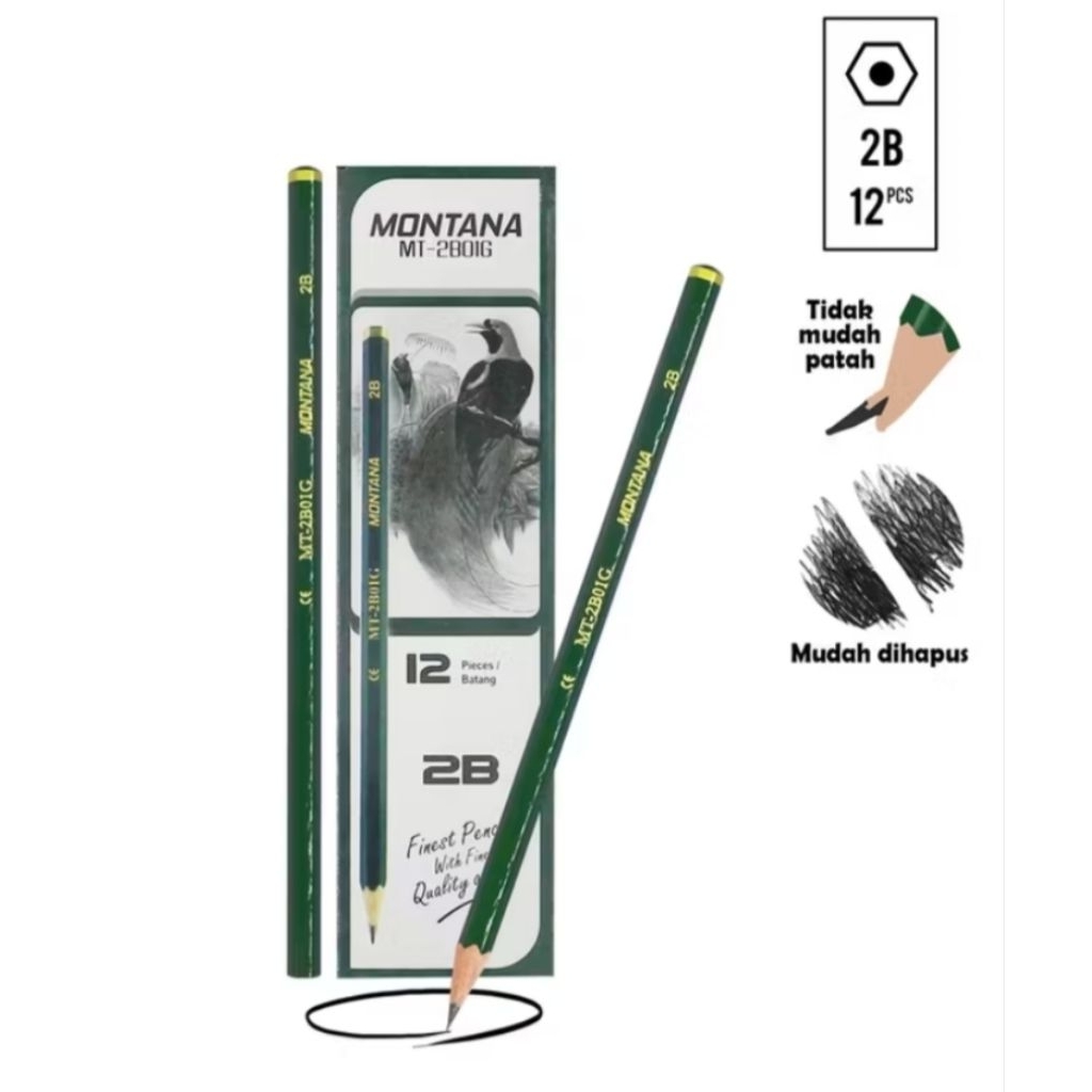 

Pensil Montana 2B perpcs MT-28018 /Termurah