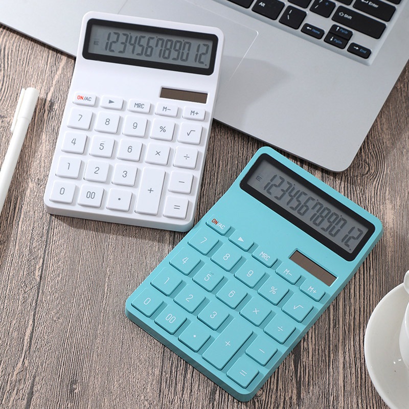 

Solar Kalkulator Matematika 12 Digit Warna Cantik Layar Lebar Big Display/Calculator Akutansi Body Slim Tenaga Surya
