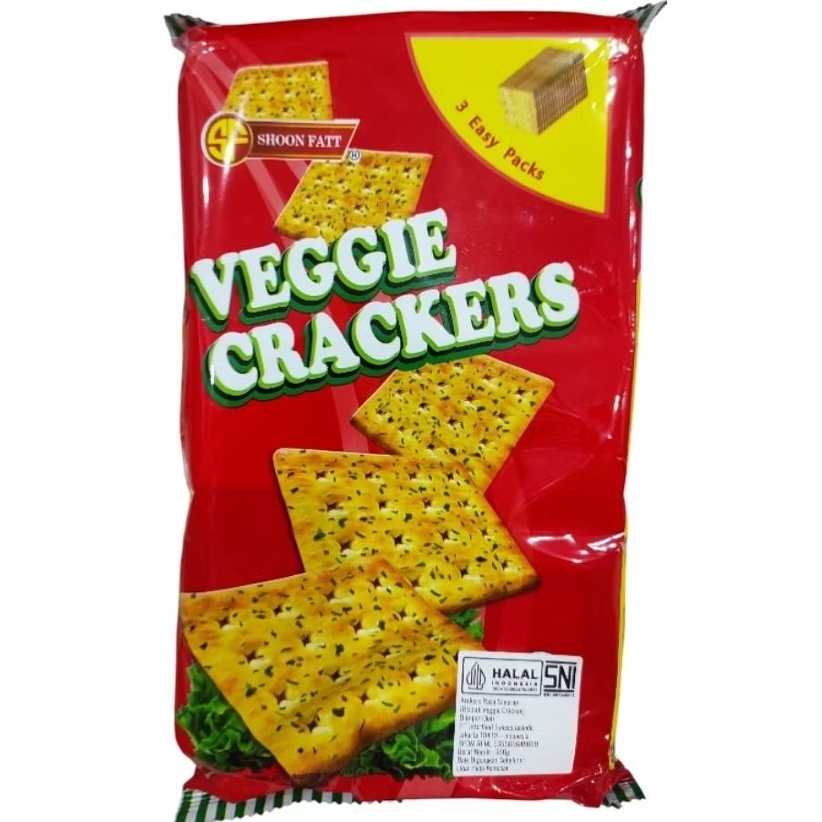 

Shoon Fatt Veggie Crackers biscuits sayuran halal 360gr th