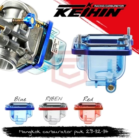 Tebal Cover Tutup Mika Karburator - mangkok karburator Transparan PE / PWK 28 30 32 Keihin Sudco