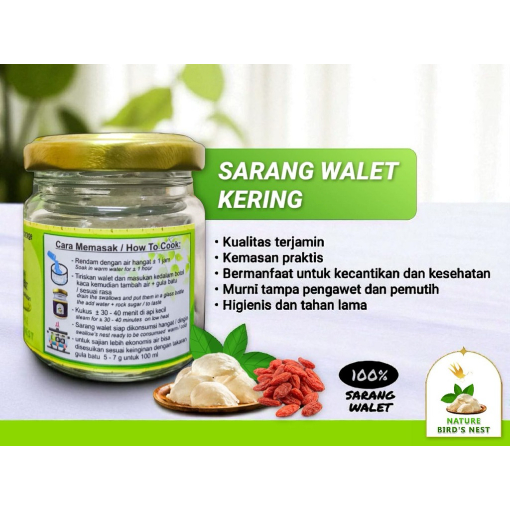 

NATURE BIRDS NEST minuman kesehatan sarang burung walet