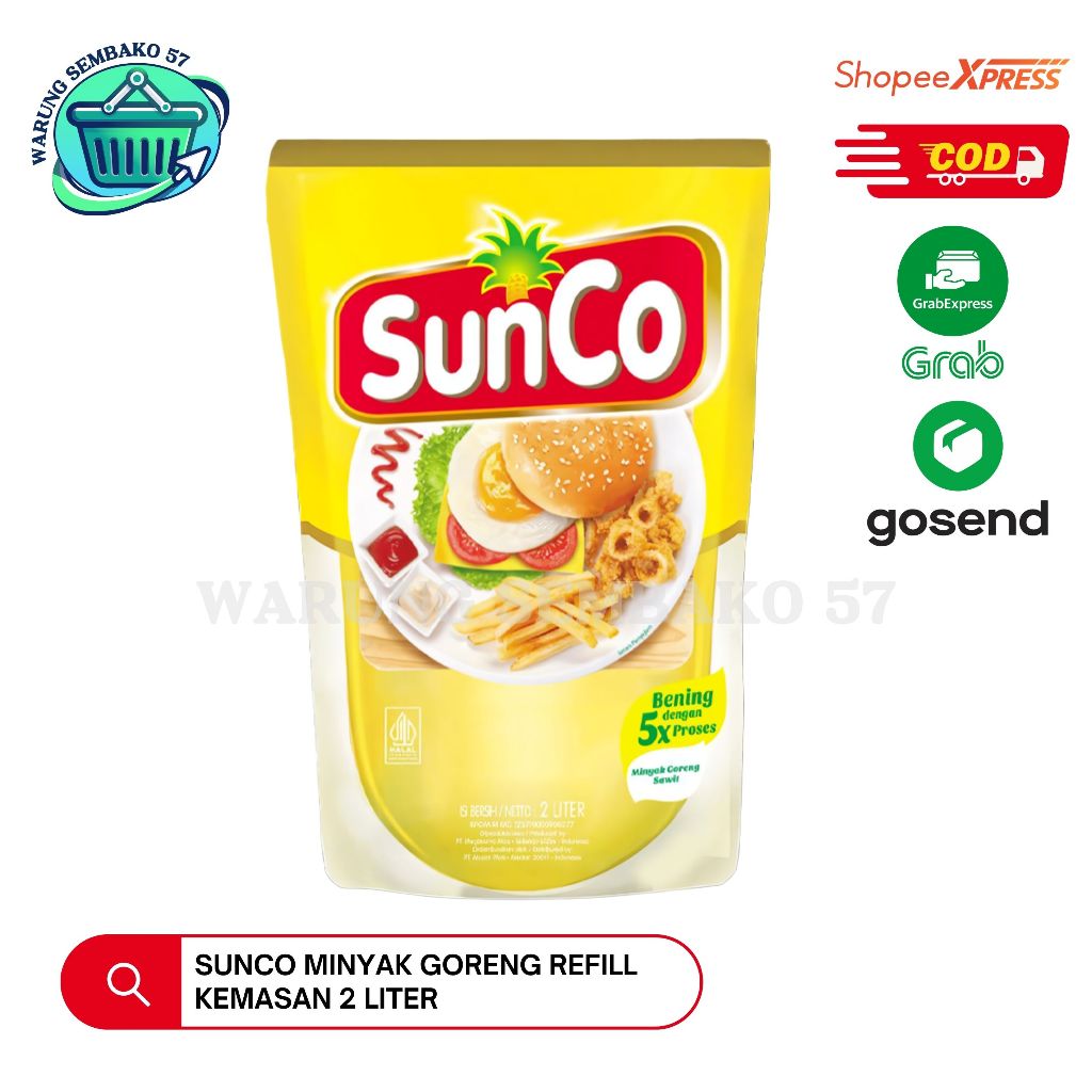 

Sunco Minyak Goreng Refill Kemasan 2L & 5L