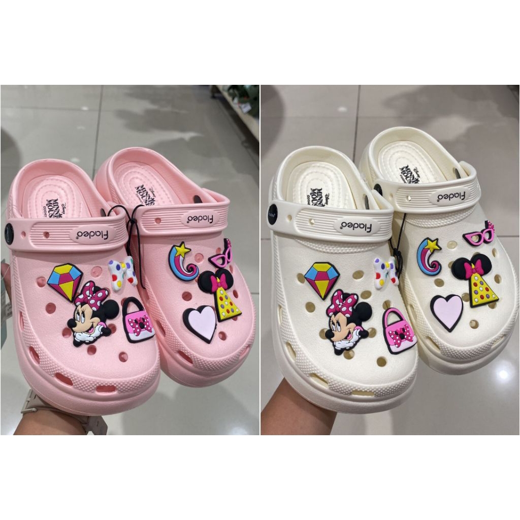sandal crocs phylon / sandal karet anak perempuan fladeo x disney size 31-35
