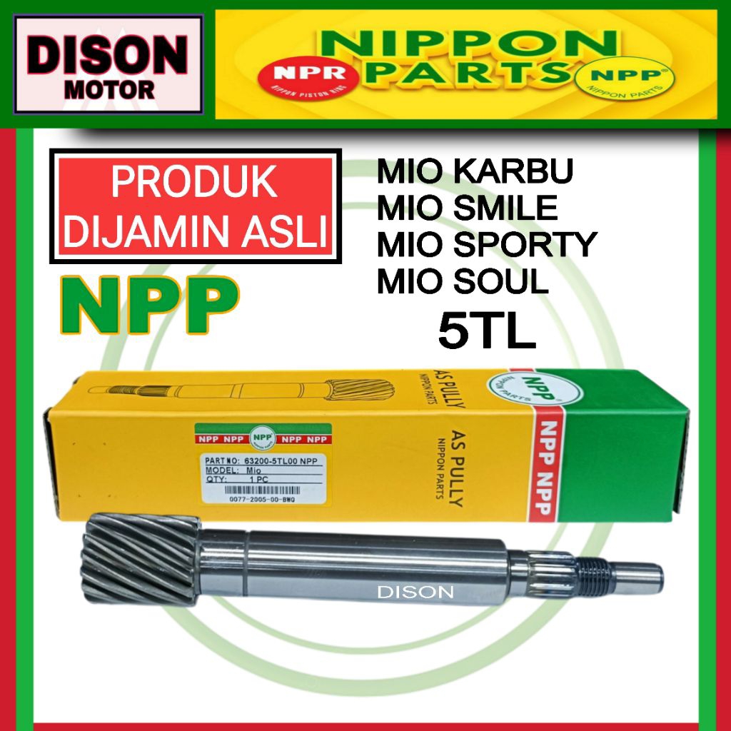 As pully npp Mio karbu Mio sporty Mio smile Mio soul 5TL original as pulley puli npp