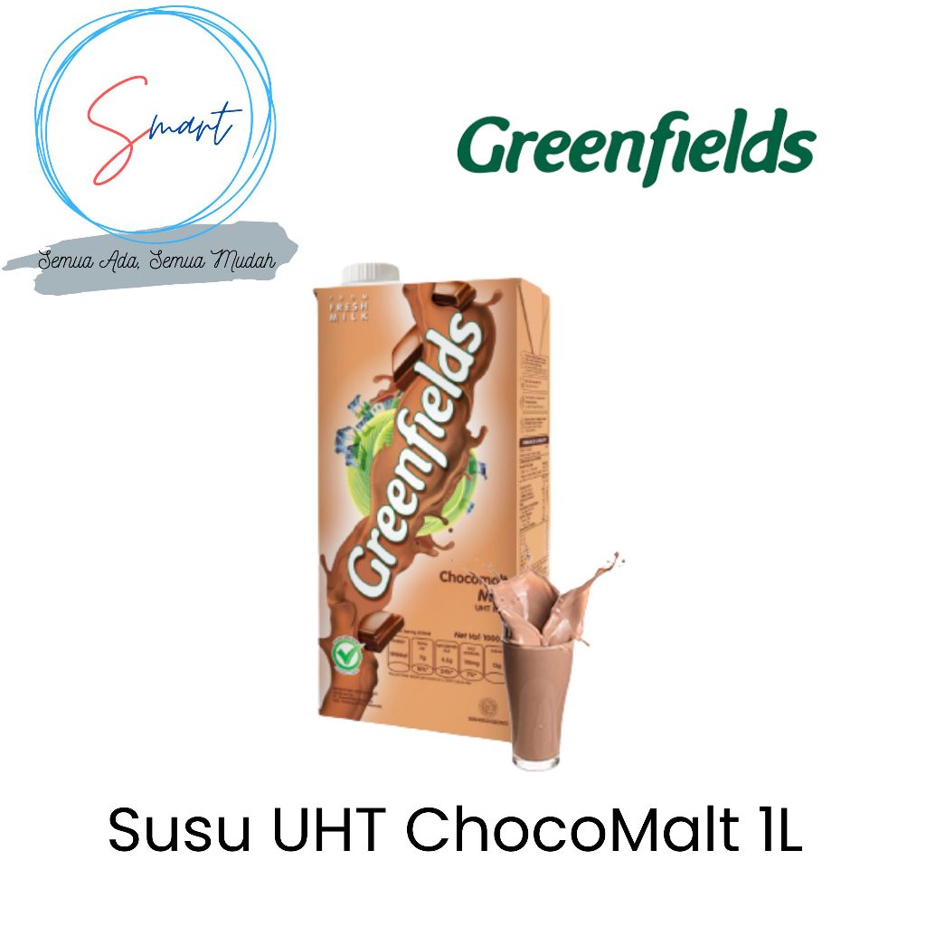 

GREENFIELDS 1 Liter Susu UHT Choco Malt 1Liter Coklat
