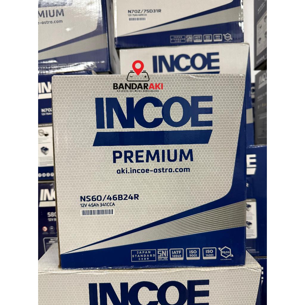AKI INCOE 45 AMPER NS60 (R / L / LS) JAMINAN 100% ORIGINAL
