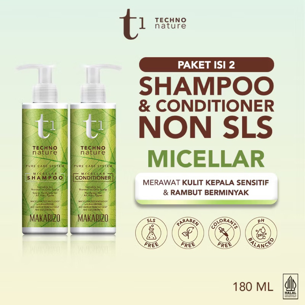 Makarizo T1 Techno Nature Shampoo & Conditioner