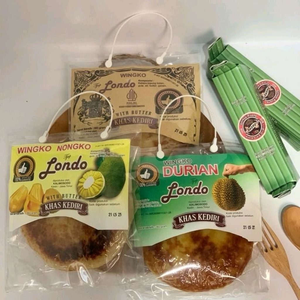 

Wingko Tjap Londo - Paket Spesial ( 3pcs wingko + 2pcs gethuk ) - Kue Tr Beratadisional Khas Kediri