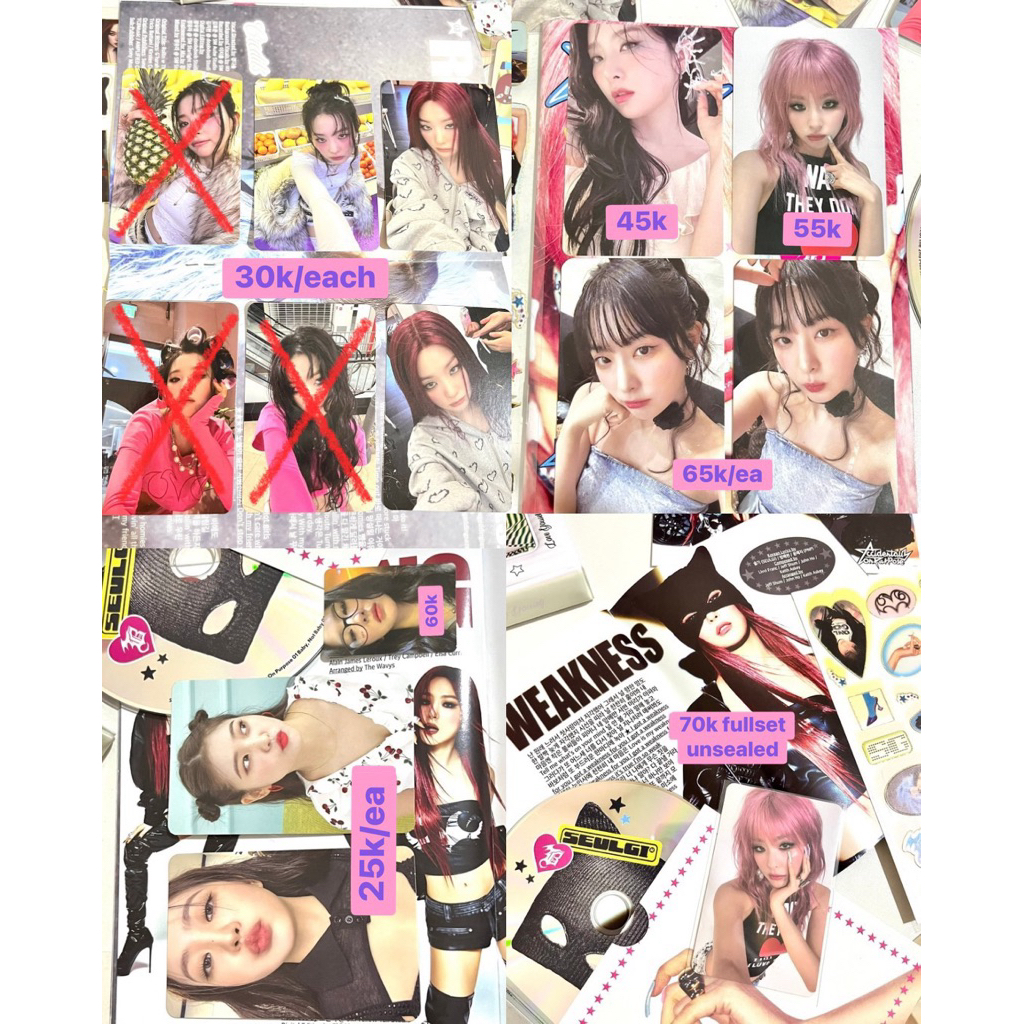 photocard seulgi yeri redvelvet