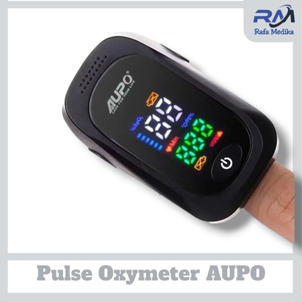 Pulse Oxymeter AUPO OX02  Finger Pulse Oxymeter  Saturasi Oksigen