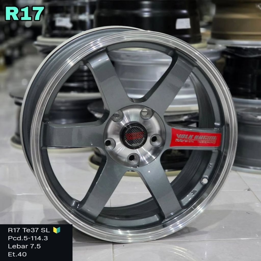 velg racing ertiga te37 ring 17 lebar 7,5 et40 untuk hrv innova terios xpander civic
