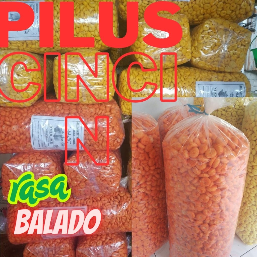

Snack Alen Lanting Pilus Cincin Rasa Balado bukan Dari ketela atau Qitela Rasa Balado 500 gram