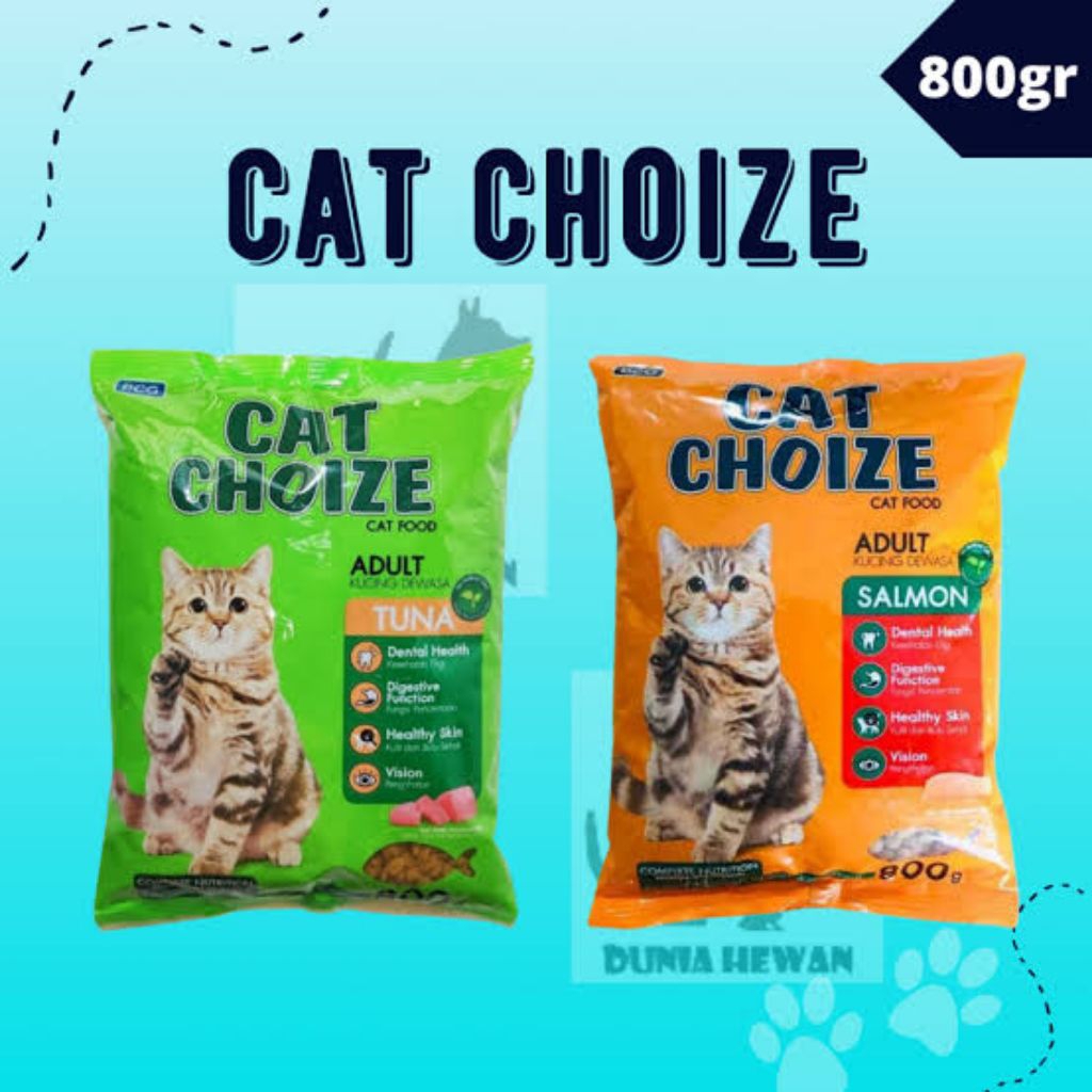 MAKANAN KUCING ISI 800 GRAM/PAKAN KUCING/CAT CHOIZE/PAKAN KUCING LAHAP/PAKAN KUCING MURAH