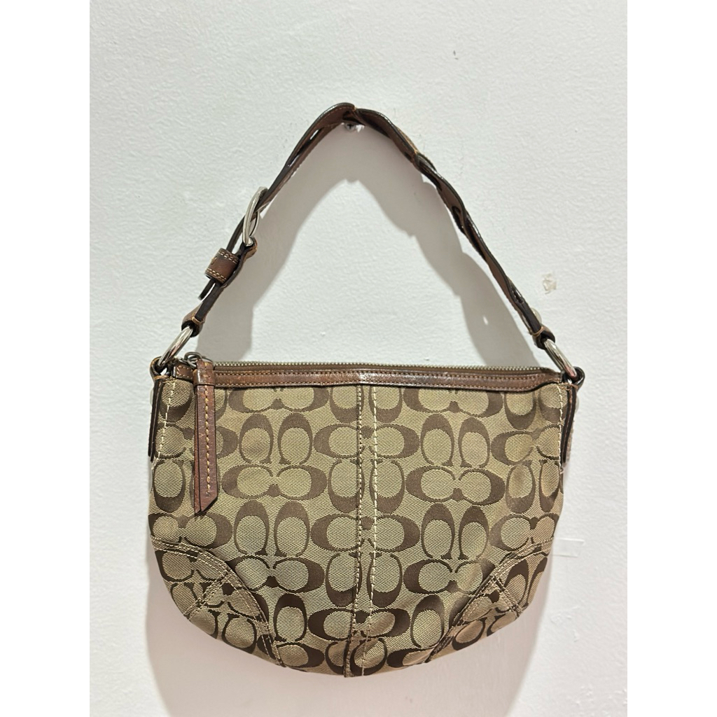 coach signature vintage mini hobo
