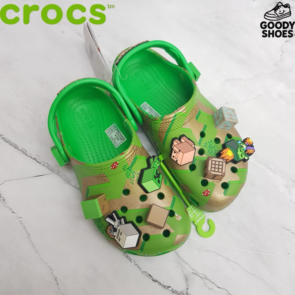 SANDAL CROCS MINECRAFT - CROCS MINECRAFT - SANDAL CROCS ANAK/DEWASA