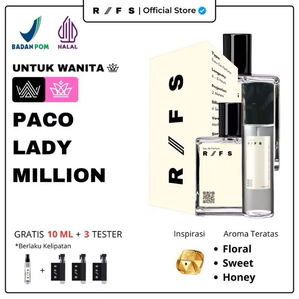 RIFS - Paco Lady Million EDP Extrait de Parfum Dupe