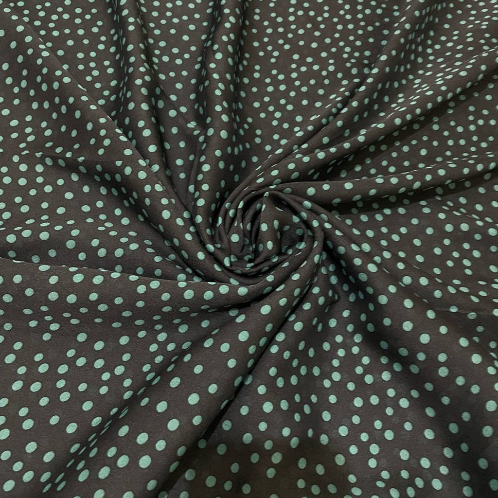 kain sifon sutra motif polkadot premium - kain sifon salju - kain zara ceruty - kain ceruty baby dol