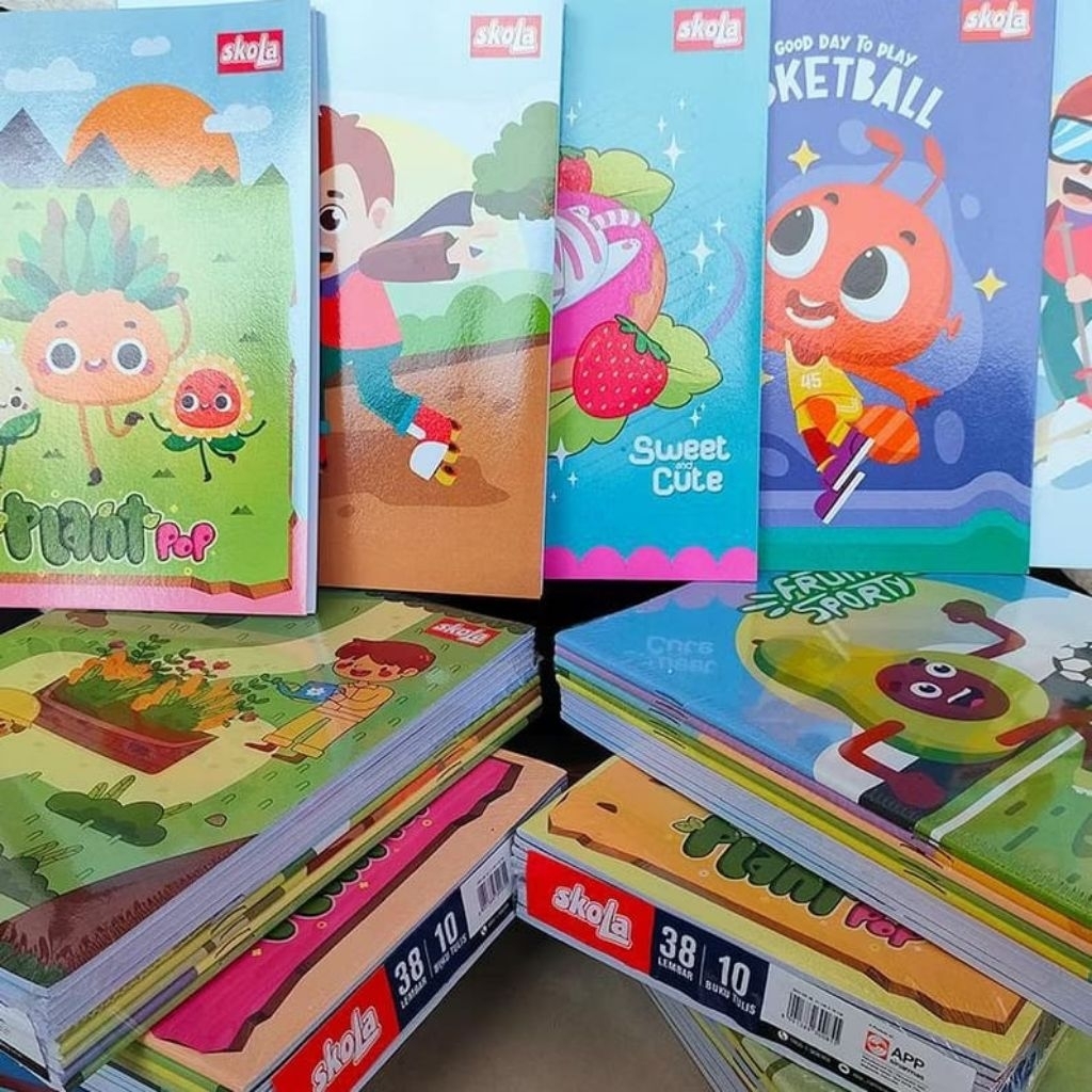 

Buku Tulis SKOLA 38Lembar By Sidu (10Buku) Bergaris/Buku sekolah Termurah/ReadyStok