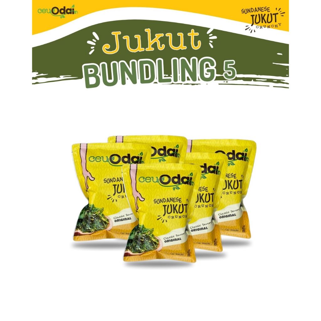 

Bundling 5 pc Jukut Crunchy Rasa Original 30 g - 2x Lebih Banyak
