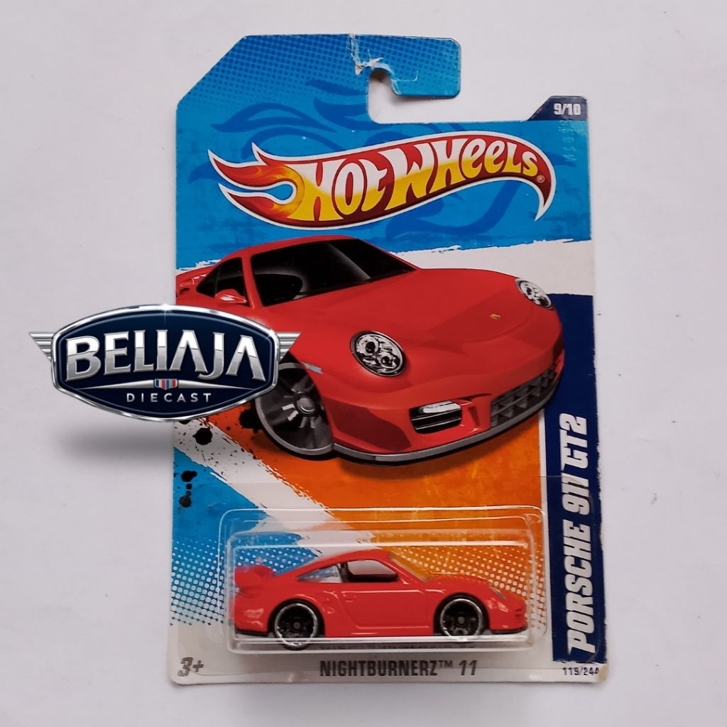 HOT WHEELS PORSCHE 911 GT2 RED NIGHTBURNERZ