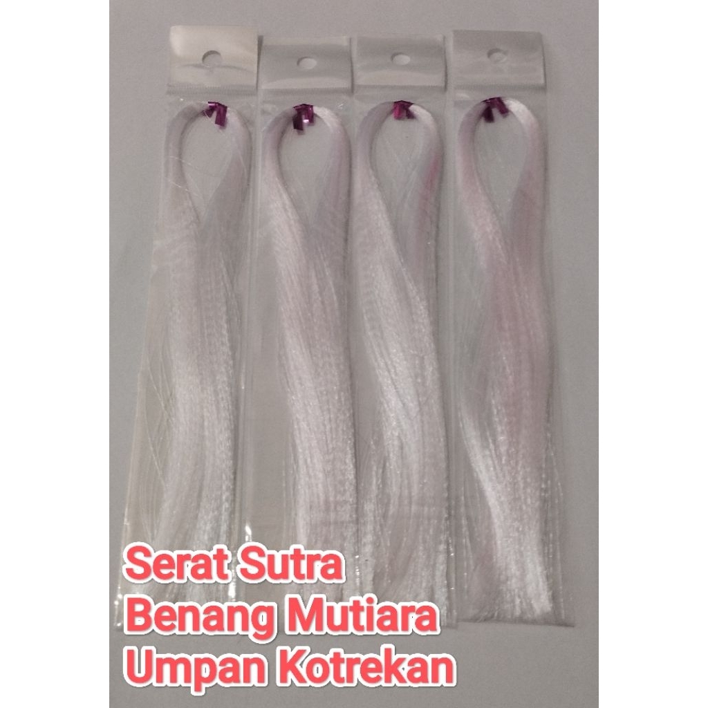 Serat Sutra Putih / Benang sutra / Umpan Sabiki / Umpan Kotrekan /Assist Hook