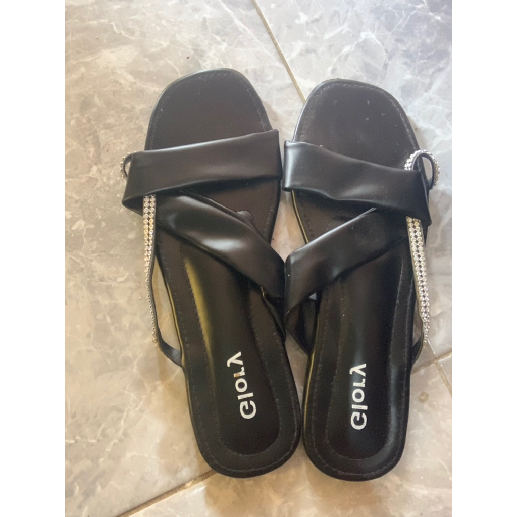 preloved sandal wanita flat | sandal bekas | alas kaki