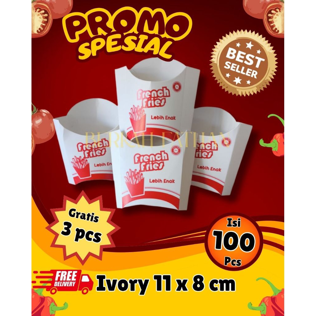 

DUS KENTANG || BUNGKUS KENTANG ISI 100 PCS GRATIS 3 PCS