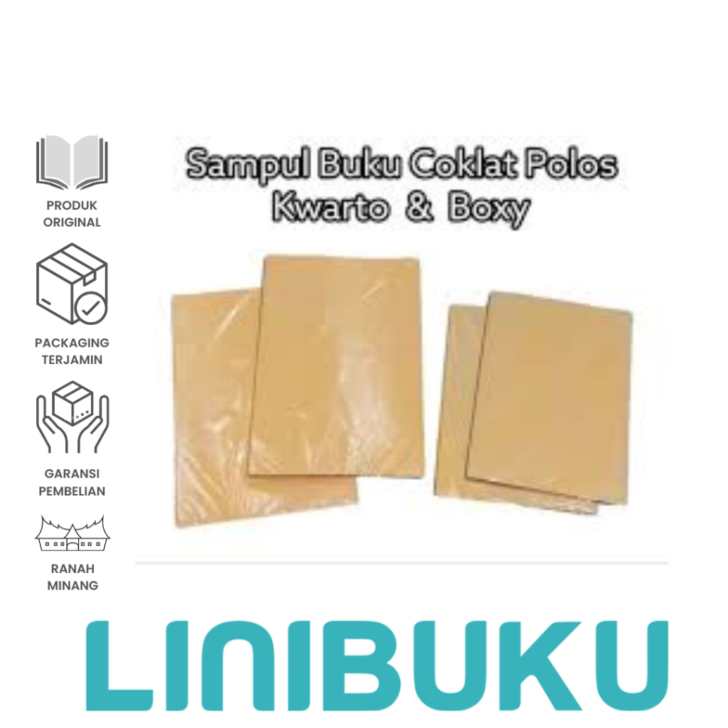 

SAMPUL KACANG POLOS Kwarto (buku isi 40) POTONGAN per Kodi ( 20lmbr) - ATK