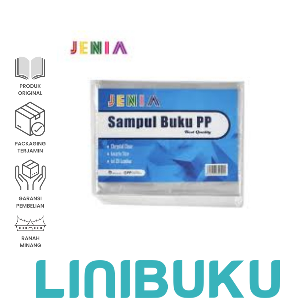 

SAMPUL BUKU PP KWARTO - BOXY - LKS - BUKU TEMA - JENIA/ SAMPUL BUKU TULIS 38 58 LEMBAR - ATK