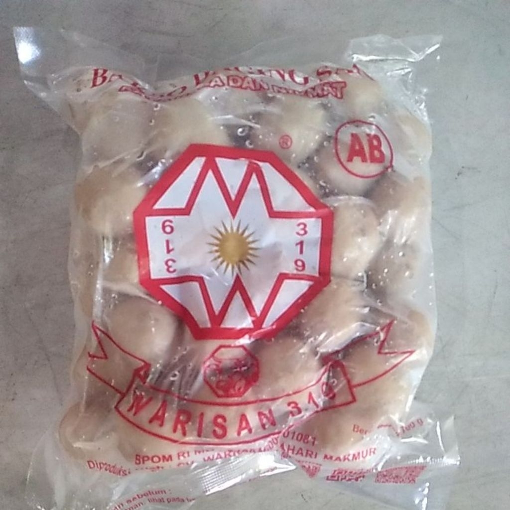 

Bakso Sapi Warisan AB 50pcs (kemasan baru)