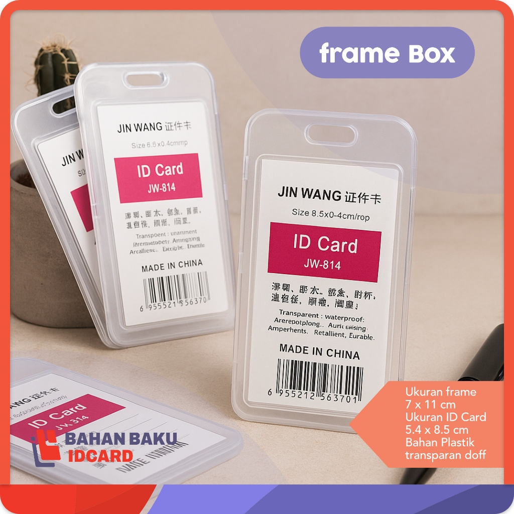 

frame casing BOX tempat ID card flashdisk holder BENING TUTUP portrait