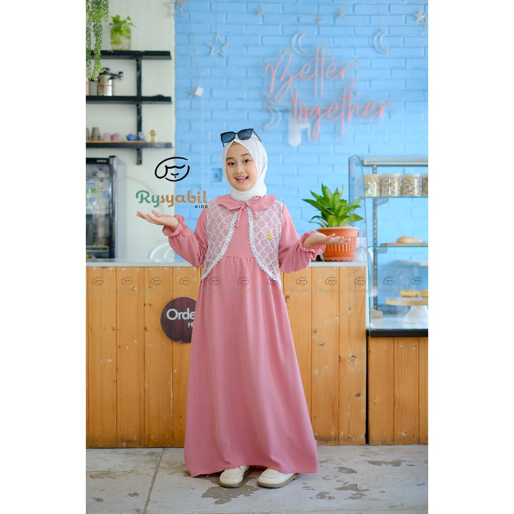 PAKET HEMAT Gamis Anak Perempuan Gamis Anak Tanggung 2-10 th Gamis Brukat Gamis Pesta Gamis Modern