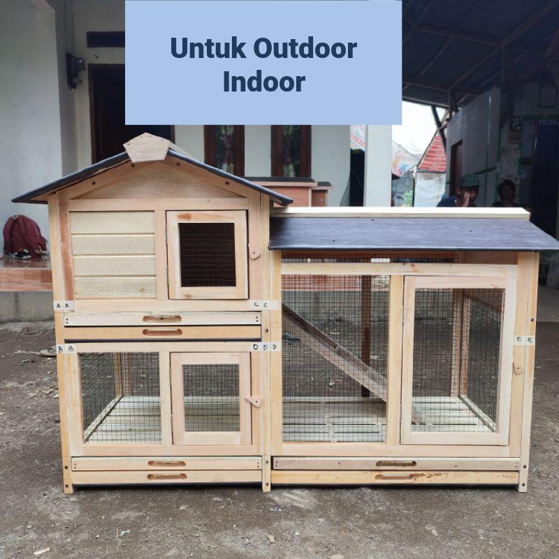 Pet Cargo Pet House Kandang Kelinci Besar Kandang Kelinci murah Kandang Kelinci 2 Lantai Kandang