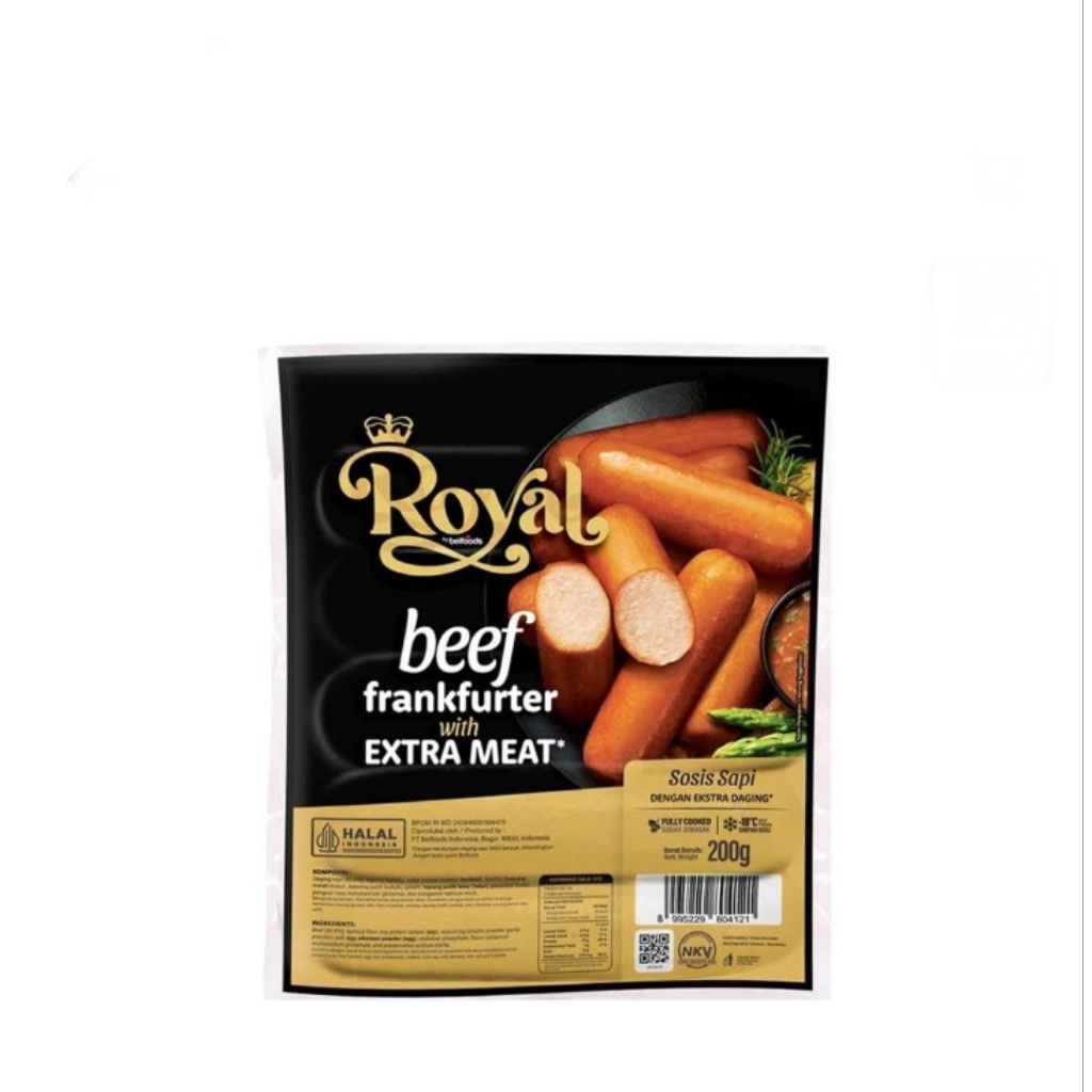 

royal beef Frankfurter sausage 200 gr