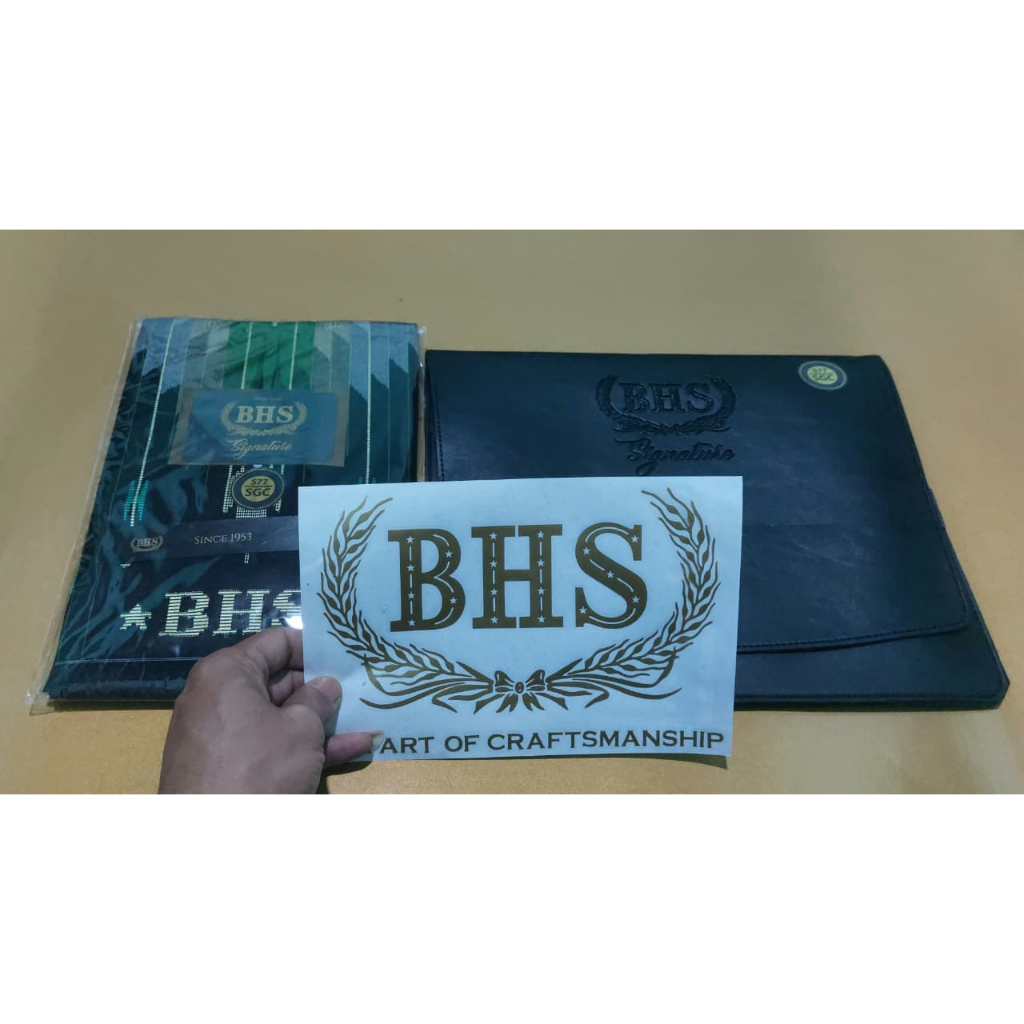 Sarung BHS Sighnature SGC GOLD Hijau Hitam