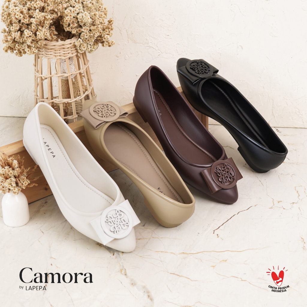 LAPEPA SHOP - CAMORA Sepatu Sendal Flatshoes Jelly Cewek
