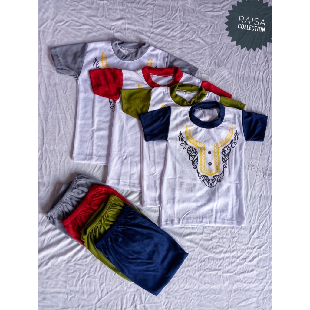 1set oblong anak 2-3 tahun motiv koko