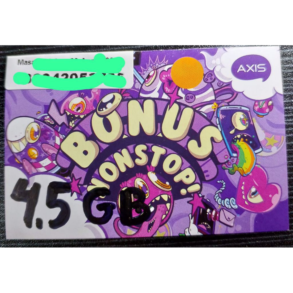 kartu perdana AXIS bonus kuota 4,5GB