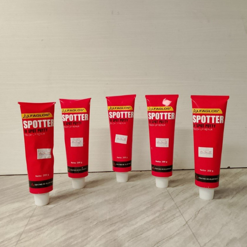 Dempul Alfaglos Spotter Putty Odol Dempul Mobil Motor Instan Siap Pakai 200g 200gr 200gram