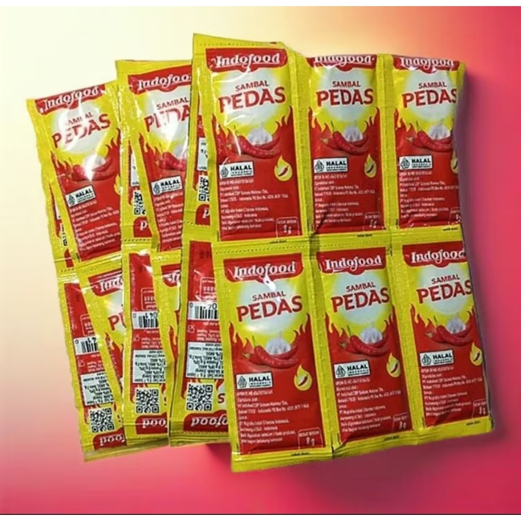 

Sambel pedas Indofood saset _ harga 1 hanger isi 36 pcs ( 8 gr )