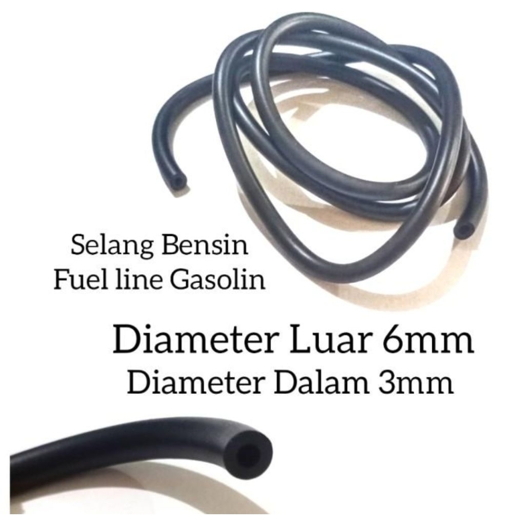 Duet line hose 3mm x 6mm selang bensin / selang solar