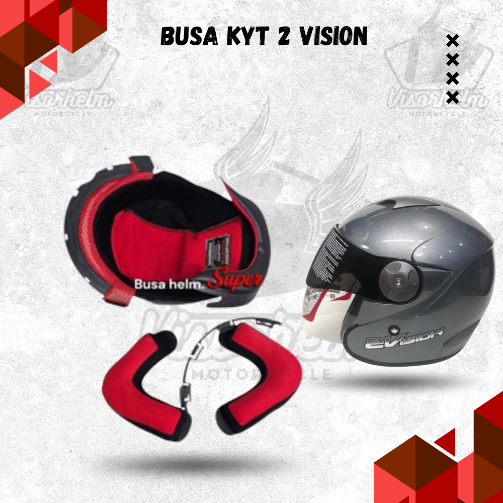Busa Helm Kyt 2 Vision Ukuran M l dan XL | Busa helm Super Model Kyt 2 Vision