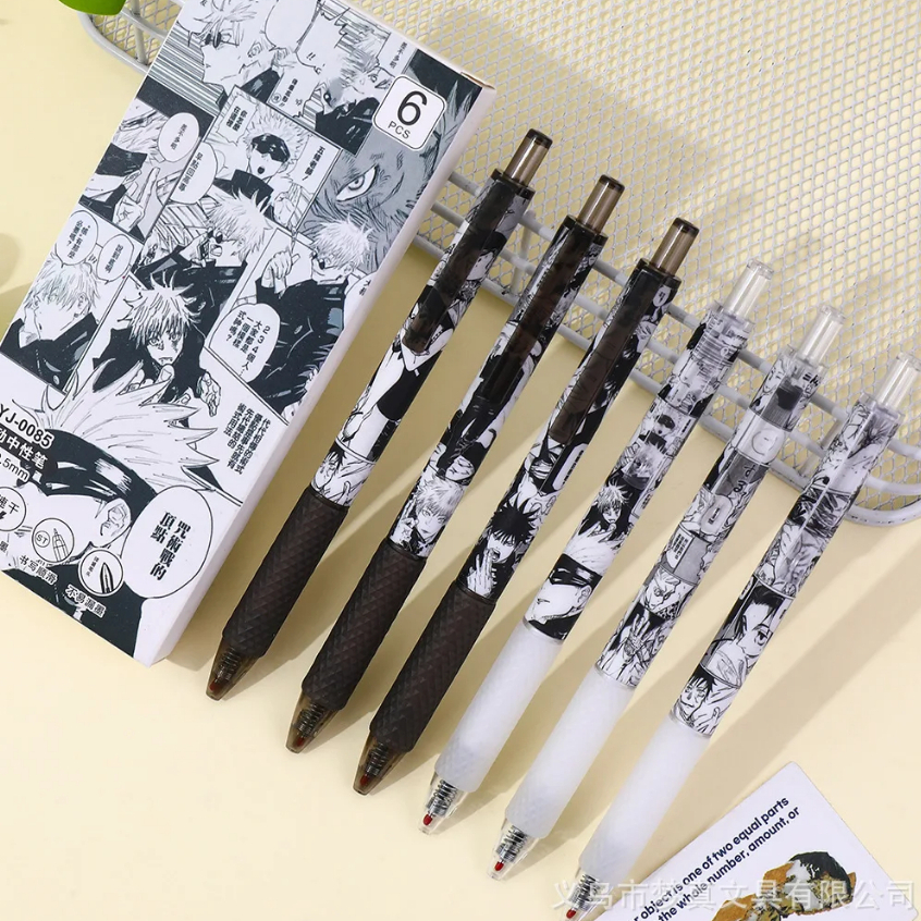 

Set Pulpen Pen Gel 0,5 Motif Manga Gojo Nanami Anime alat tulis kantor sekolah kuliah karakter komik keren