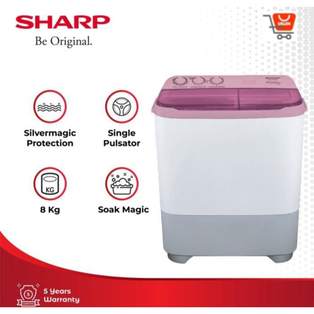MESIN CUCI SHARP 8KG EST-85NT