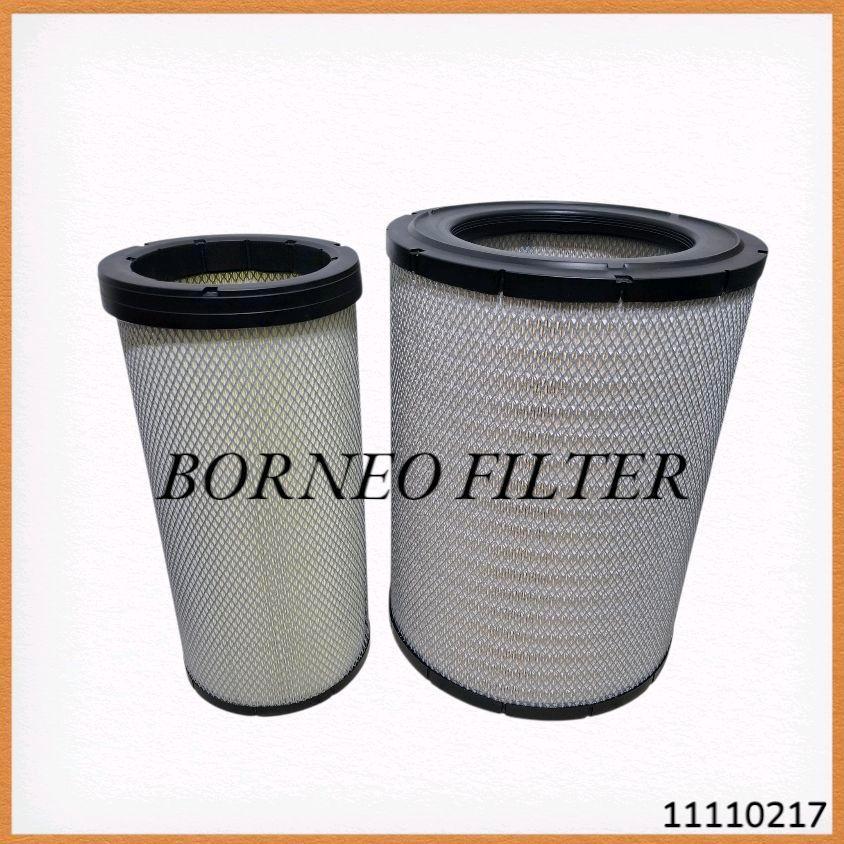 11110217 CH Outer + Inner Set Air Filter Udara ( P781398 + P781399 )  ( SFA1398P + SFA1399S ) ( AF25