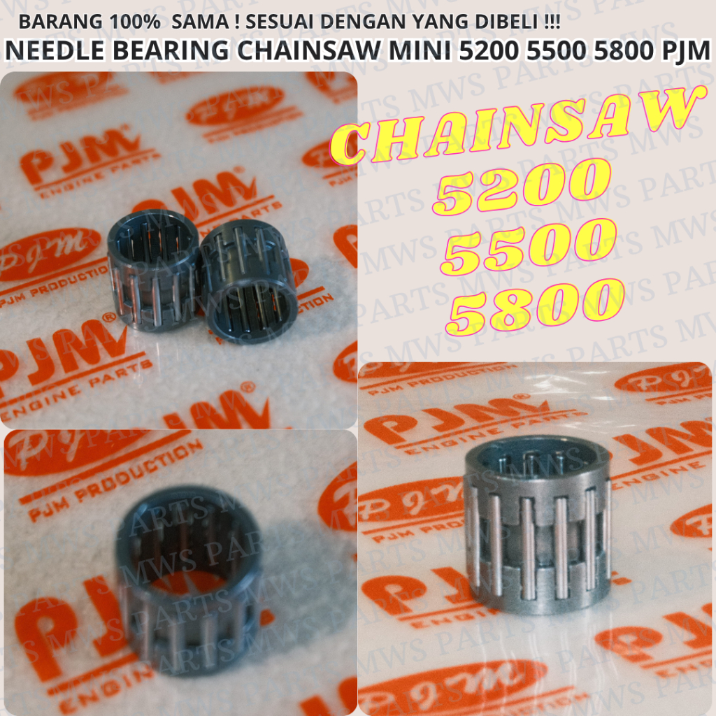 NEEDLE BEARING LAHAR BAMBU SPROKET SPORKET NEEDLE BEARING SPROKET MESIN CHAINSAW MINI SINSO KECIL SE