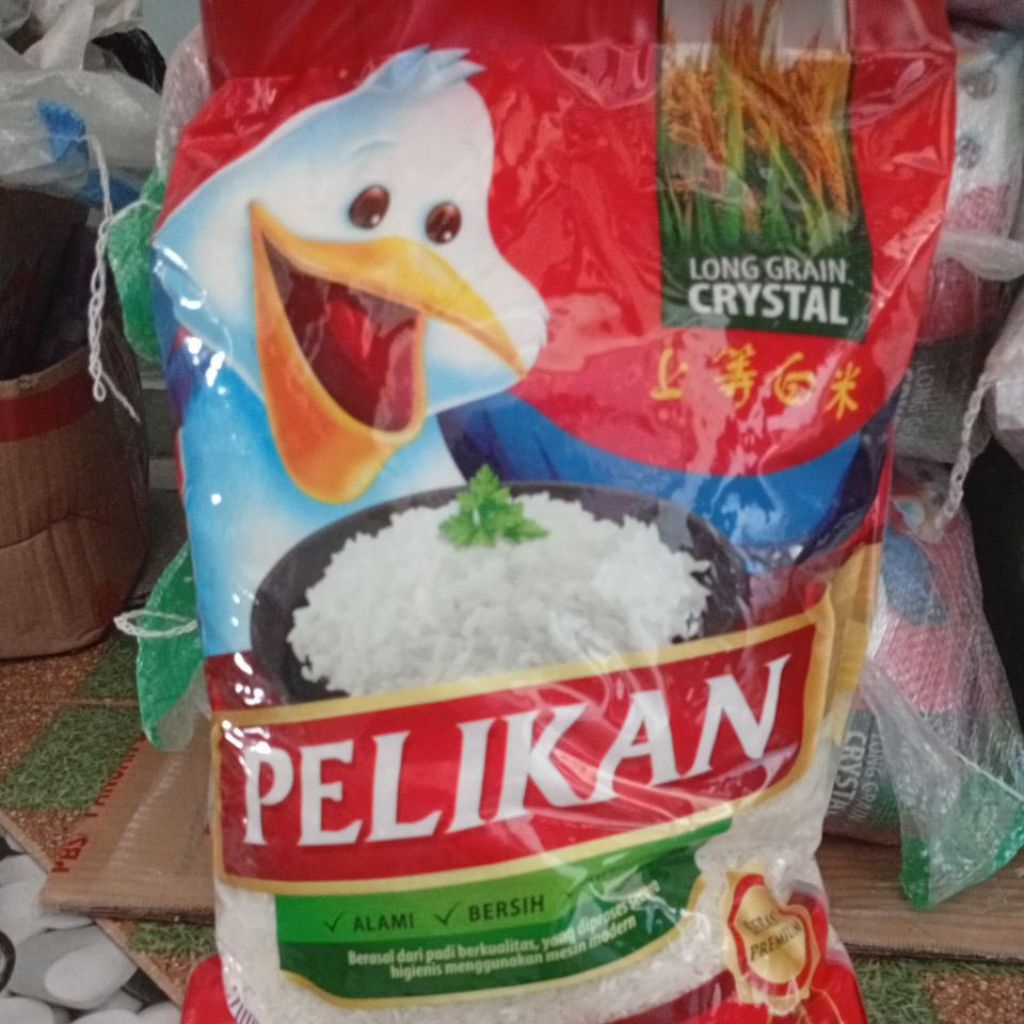 

Beras pelikan 5kg(2pcs)