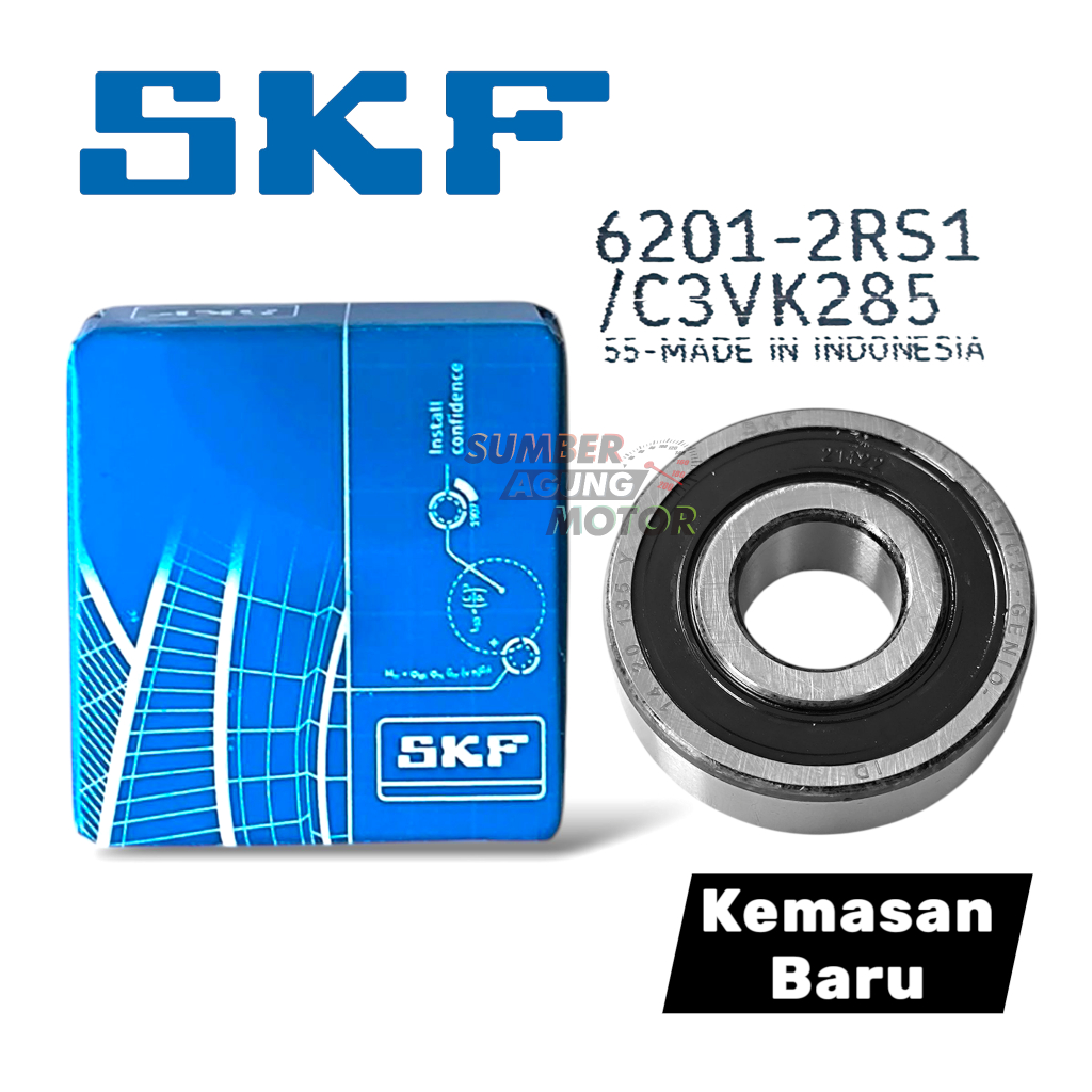 BEARING LAHER 6201 RODA DEPAN BEAT VARIO SCOOPY VARIO 125 SUPRA X 125 ORI SKF GENIO
